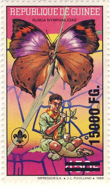 Centenaire du Scoutisme - Issue of Guinée postage stamps