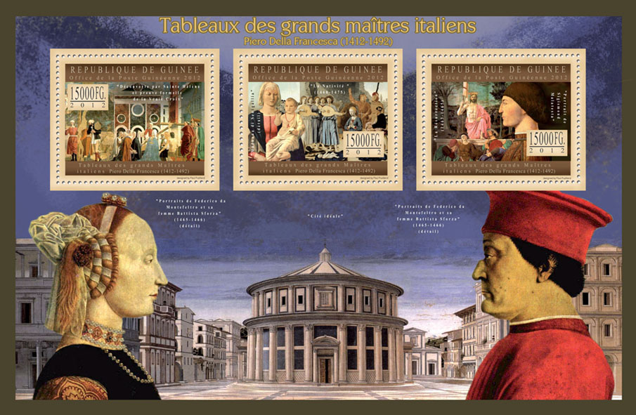 Great Italian Masters Paintings VIII - Issue of Guinée postage stamps
