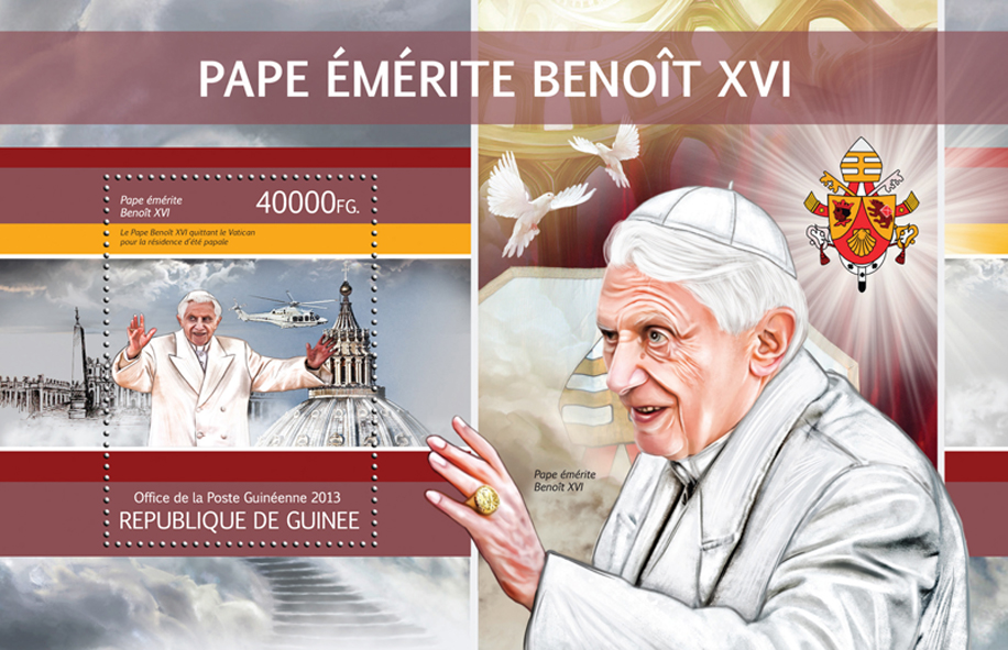 Pope Benedict XVI - Issue of Guinée postage stamps