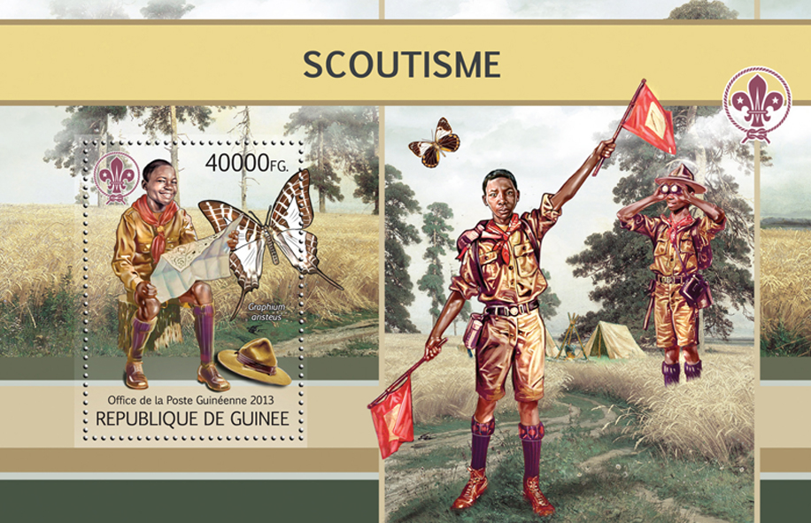 Scouts - Issue of Guinée postage stamps