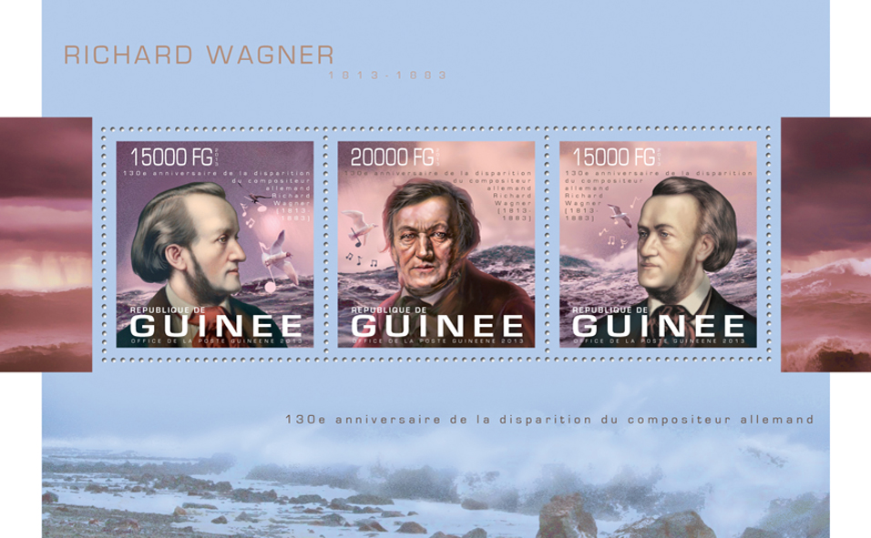 Richard Wagner - Issue of Guinée postage stamps
