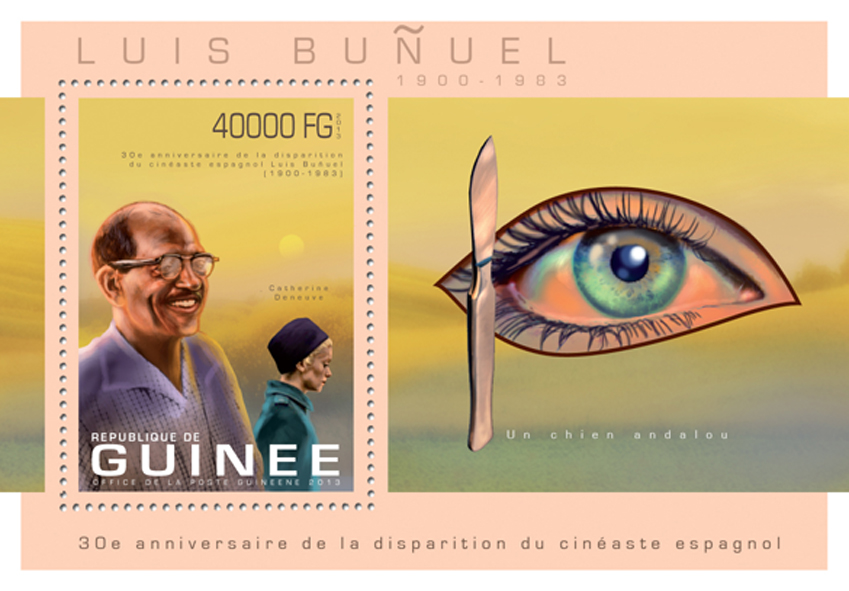 Luis Bunuel - Issue of Guinée postage stamps