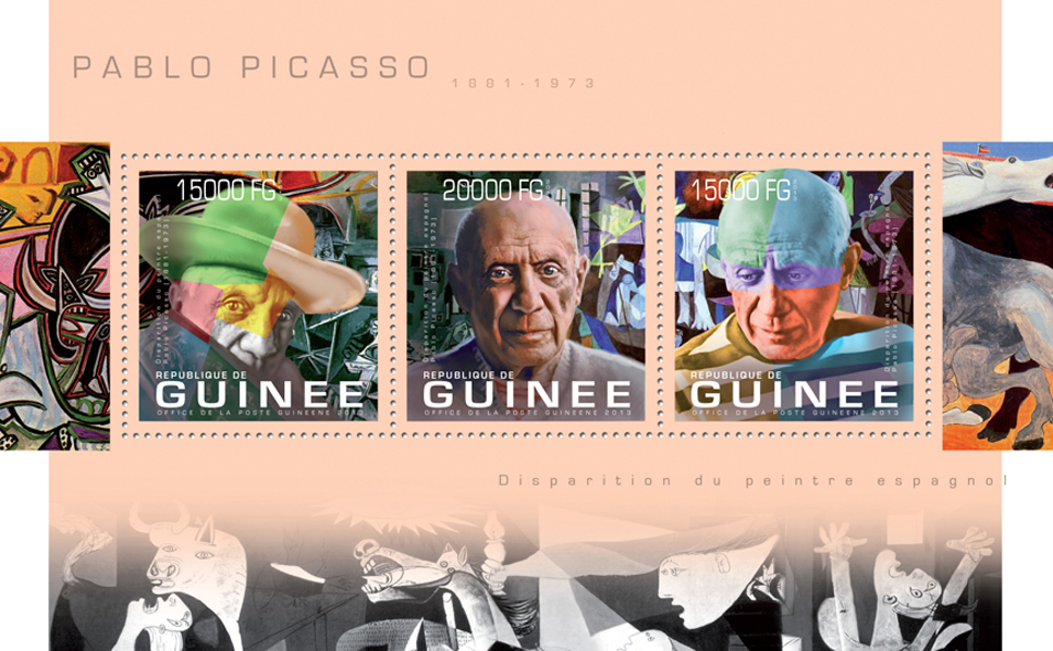 Pablo Picasso - Issue of Guinée postage stamps