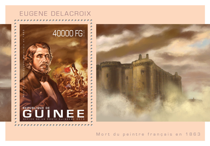 Eugene Delacroix  - Issue of Guinée postage stamps