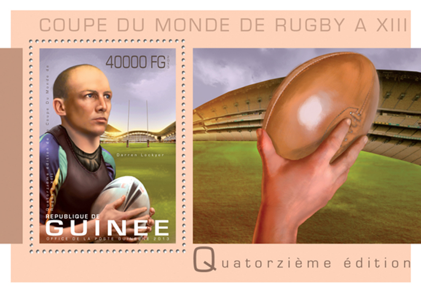 Rugby - Issue of Guinée postage stamps
