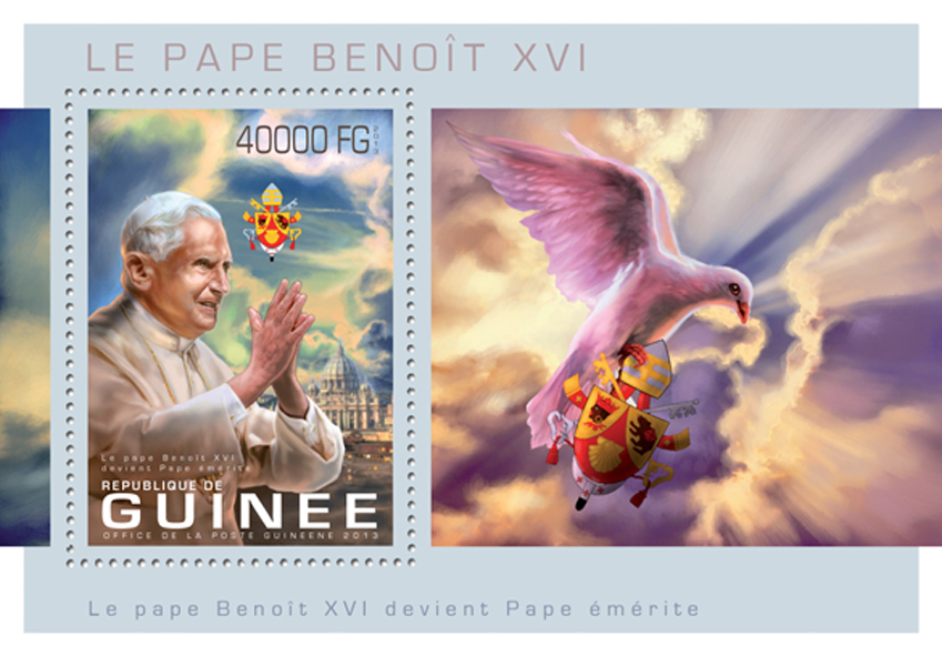 Pope Benedict XVI - Issue of Guinée postage stamps