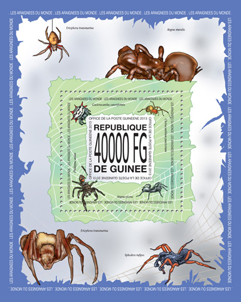 Sipders - Issue of Guinée postage stamps