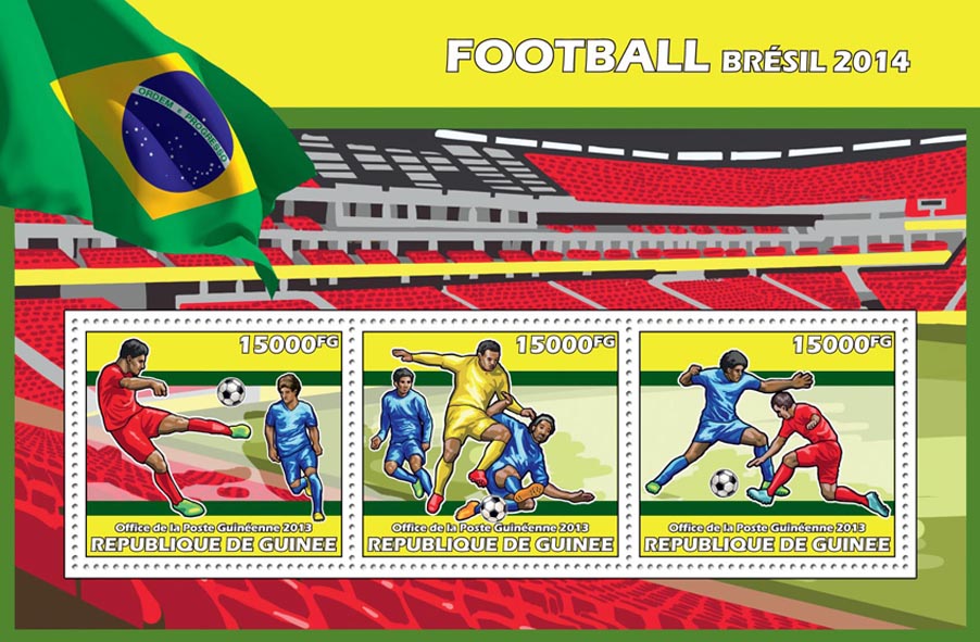 Brazil 2014 - Issue of Guinée postage stamps