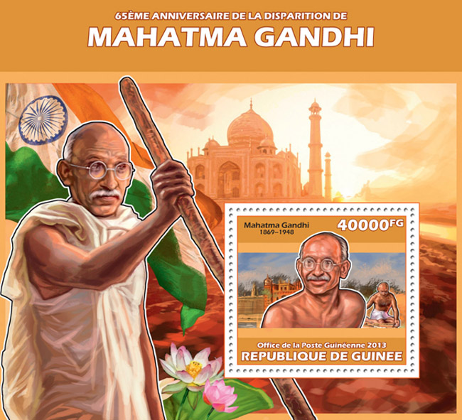 Mahatma Gandhi - Issue of Guinée postage stamps