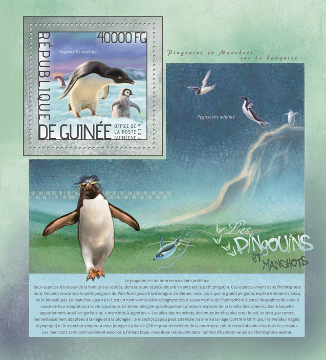 Penguins - Issue of Guinée postage stamps