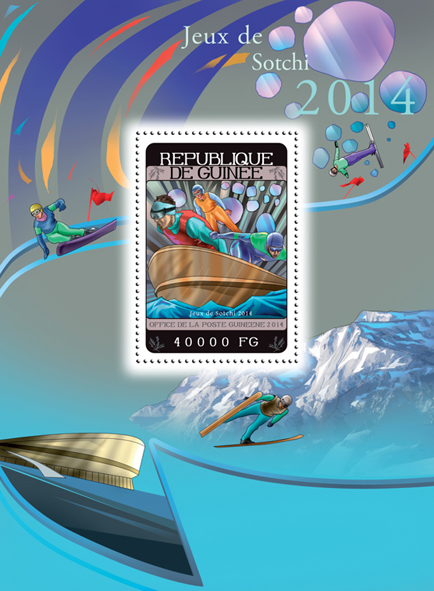 Sochi 2014 - Issue of Guinée postage stamps
