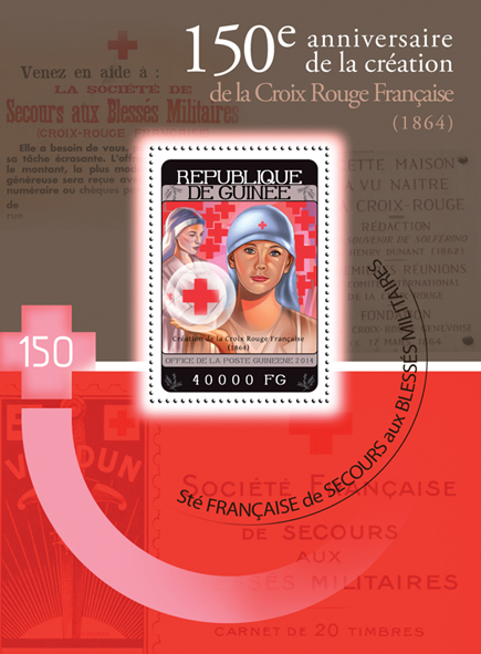 Red Cross - Issue of Guinée postage stamps