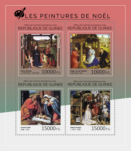 Christmas - Issue of Guinée postage stamps