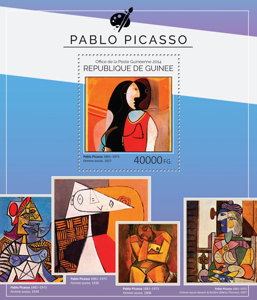 Pablo Picasso - Issue of Guinée postage stamps