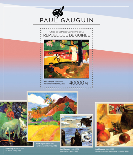 Paul Gauguin - Issue of Guinée postage stamps