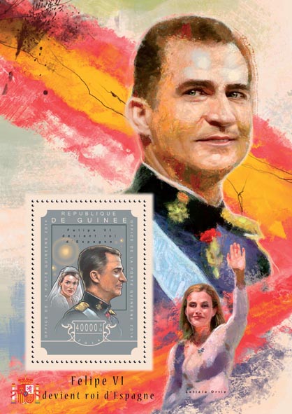 Felipe VI - Issue of Guinée postage stamps