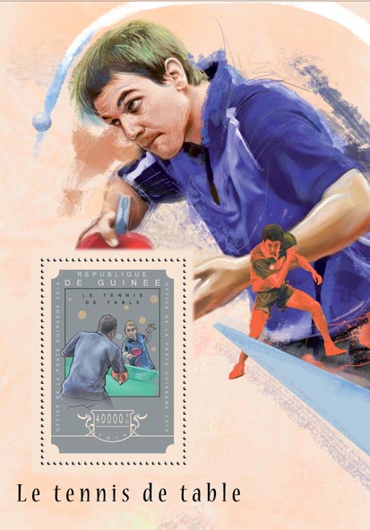 Table tennis  - Issue of Guinée postage stamps