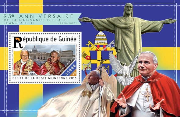 John Paul II - Issue of Guinée postage stamps