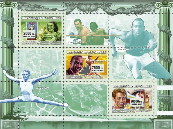 Various Sports - Issue of Guinée postage stamps