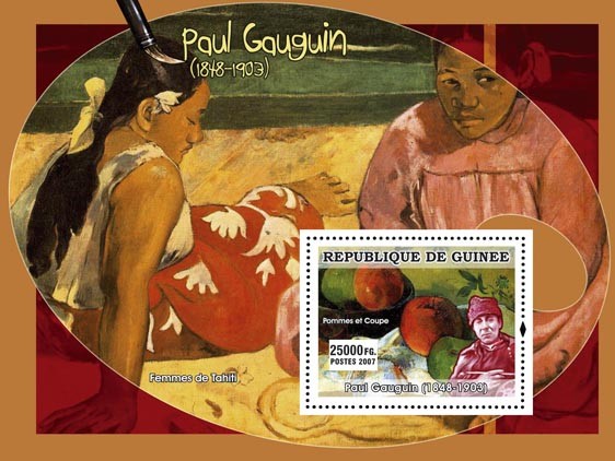 Gaughuin s/s - Issue of Guinée postage stamps