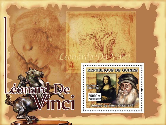 La Joconda ( 1503-1506 ) - Issue of Guinée postage stamps