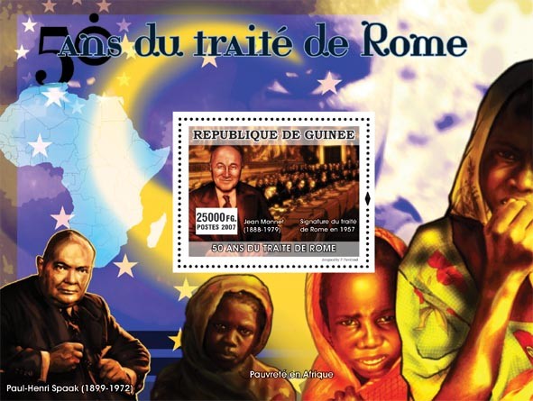 Jean Monnet (1888-1979) - Issue of Guinée postage stamps