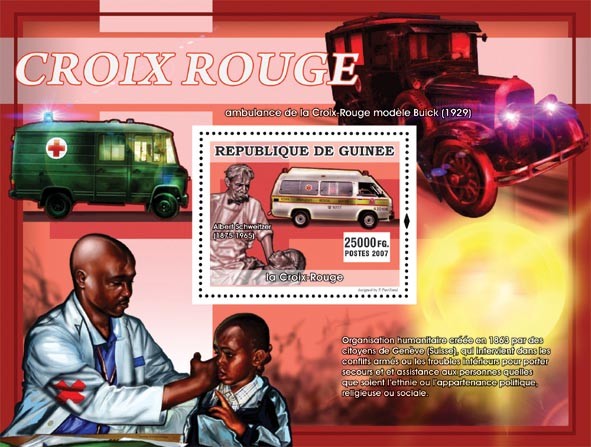 Albert Schweitzer (1875-1965) - Issue of Guinée postage stamps