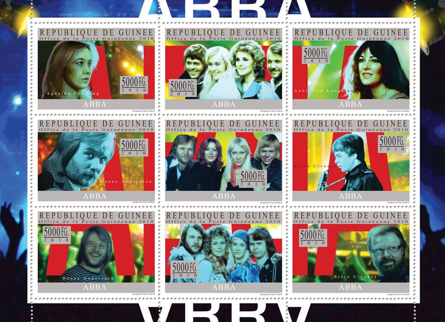 Abba - Issue of Guinée postage stamps