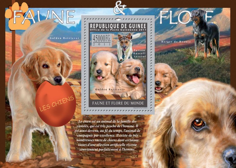 Dogs. - Issue of Guinée postage stamps