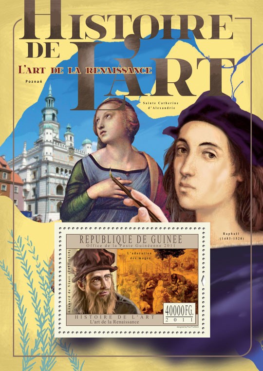 Art of Renaissance. - Issue of Guinée postage stamps