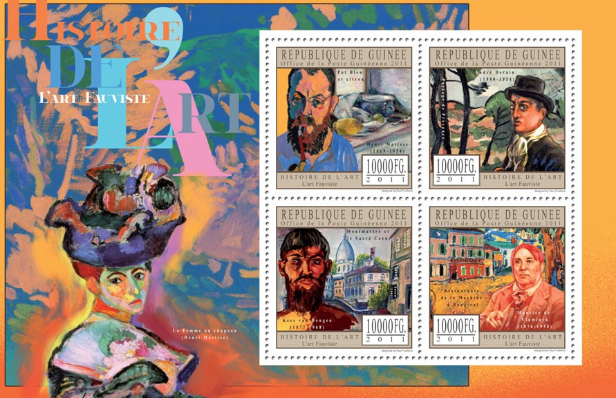 Fauvist Art. - Issue of Guinée postage stamps