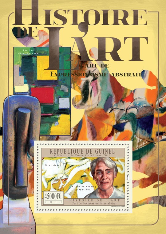 Art Abstrait Expressionism. - Issue of Guinée postage stamps