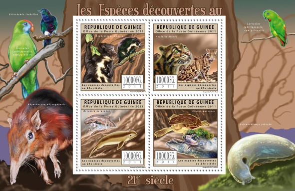Species Discoveries in XXI Century. - Issue of Guinée postage stamps