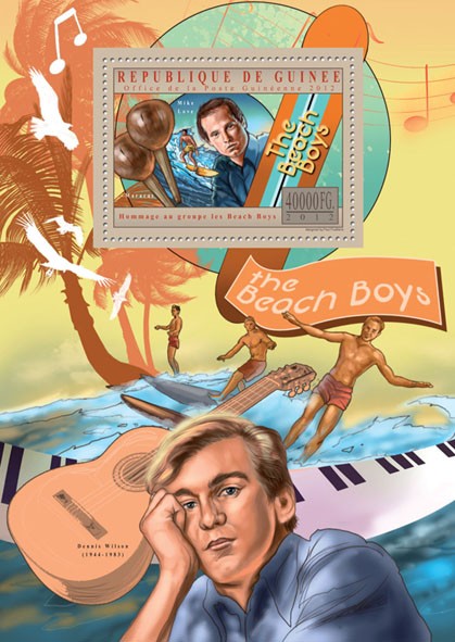The Beach Boys - Issue of Guinée postage stamps