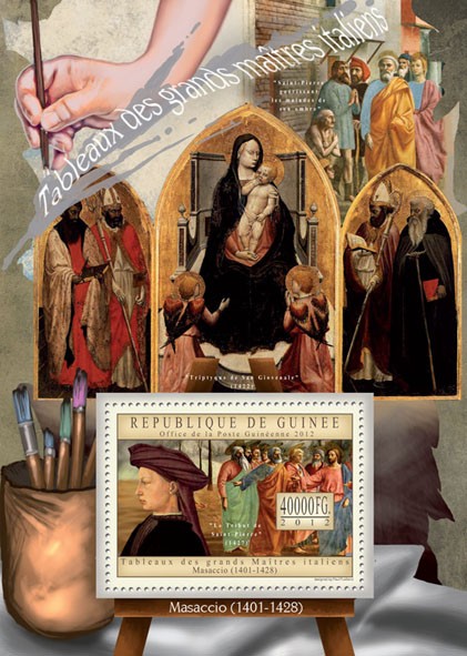 Great Italian Masters Paintings VII - Issue of Guinée postage stamps