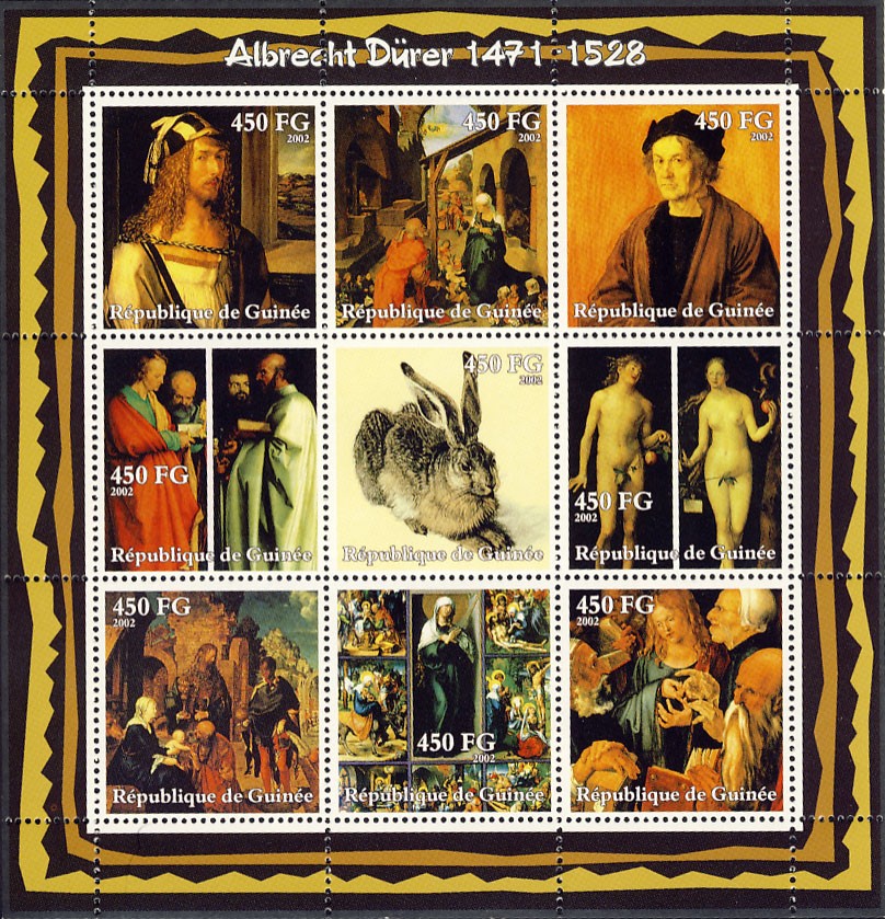 Albrecht D?ﾼrer (1471-1528) - Issue of Guinée postage stamps