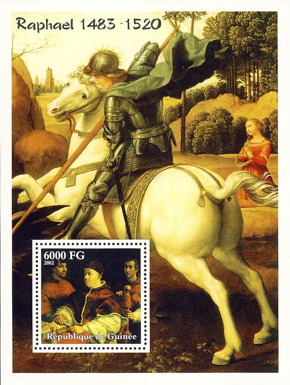 Raphael (1483-1520) - Issue of Guinée postage stamps