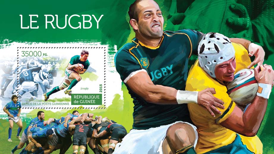 Rugby - Issue of Guinée postage stamps