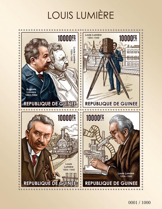 Louis Lumière - Issue of Guinée postage stamps