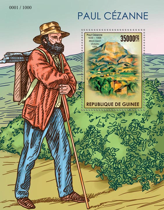 Paul Cézanne - Issue of Guinée postage stamps