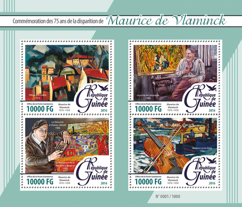 Maurice de Vlaminck - Issue of Guinée postage stamps