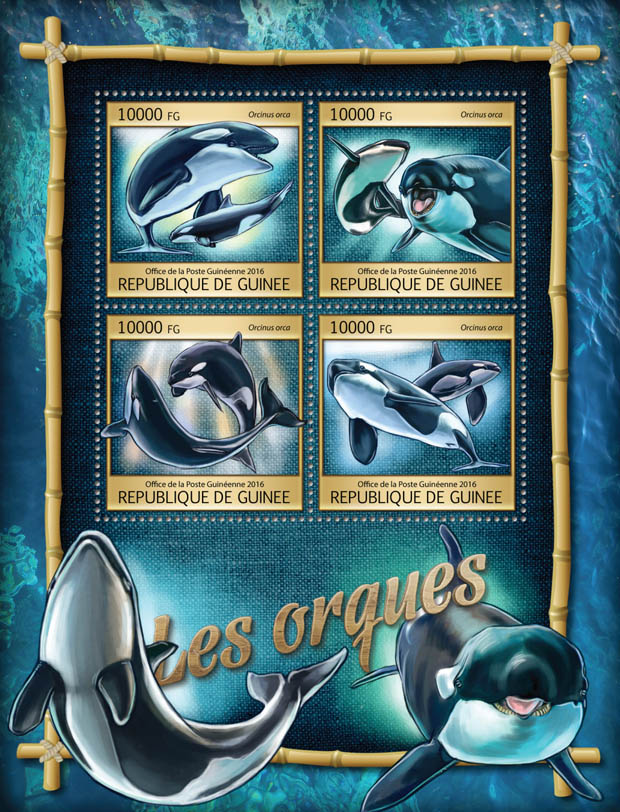 Orcas - Issue of Guinée postage stamps