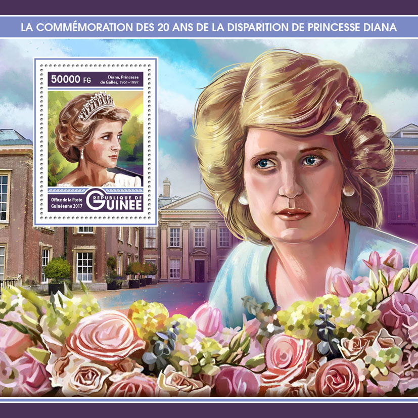 Princes Diana - Issue of Guinée postage stamps