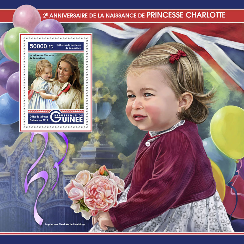 Princess Charlotte - Issue of Guinée postage stamps