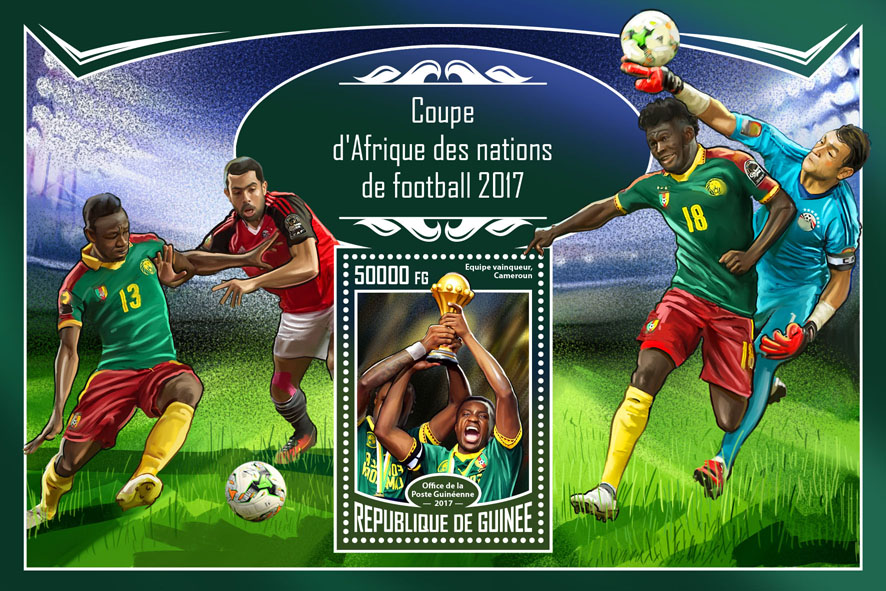 Africa Cup - Issue of Guinée postage stamps