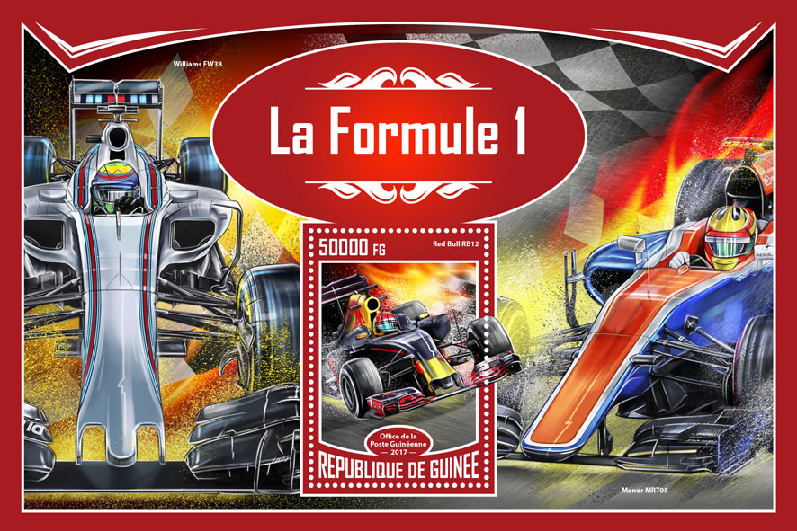 Formula 1 - Issue of Guinée postage stamps