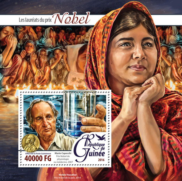 The Nobel Laureates - Issue of Guinée postage stamps