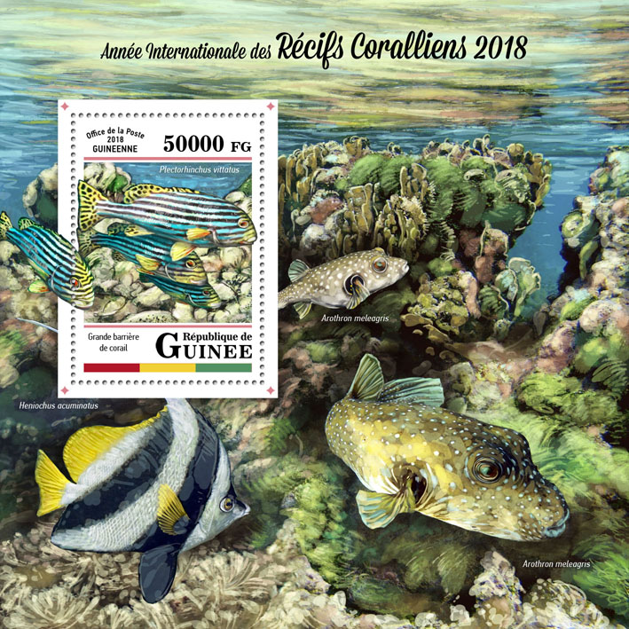 Year of the Reef - Issue of Guinée postage stamps