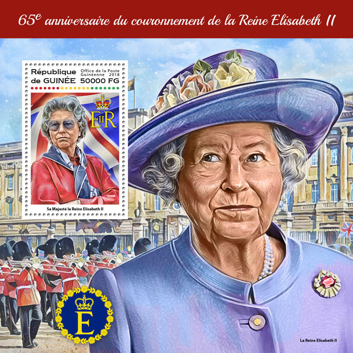Queen Elizabeth II - Issue of Guinée postage stamps