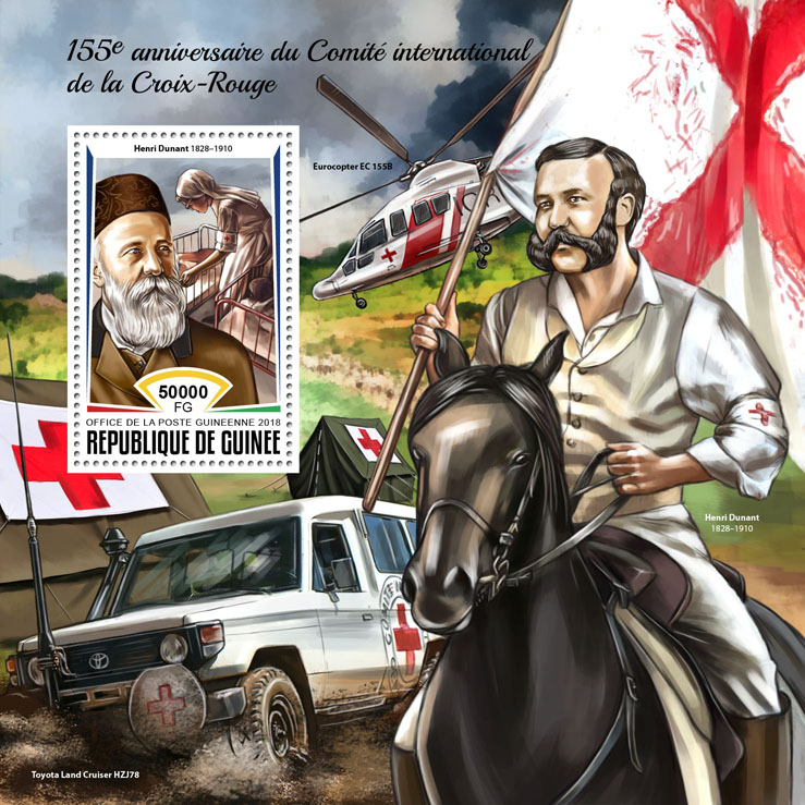 Red Cross - Issue of Guinée postage stamps